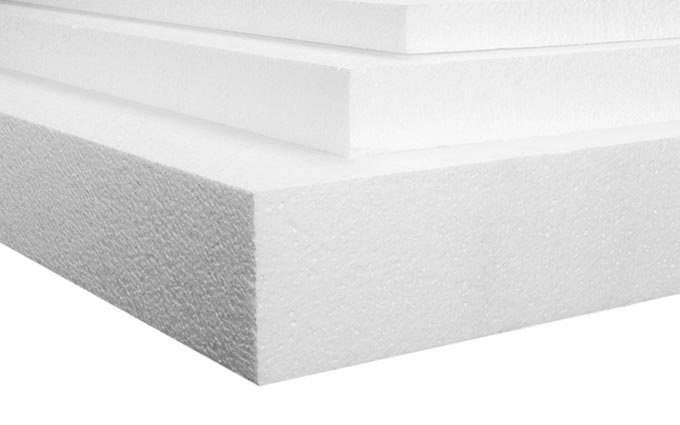 Plaque et blocs de polystyrène expansés